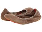 Hush Puppies Chaste Ballet (taupe Suede) Women's Flat Shoes