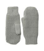 Hat Attack Waffle Stitch Mitten With Lining (light Grey) Liner Gloves