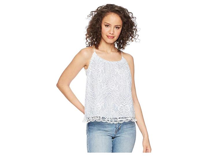 Bb Dakota Norelle Lace Top (ivory) Women's Clothing
