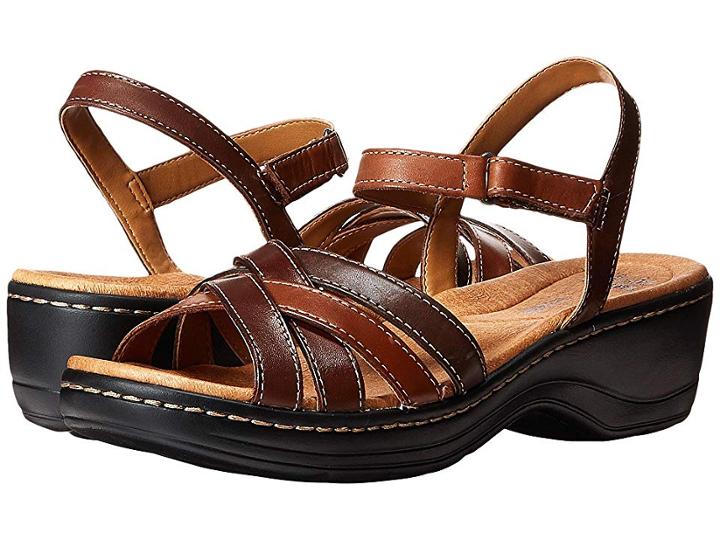 Clarks Hayla Pier (brown Multi) Women's Shoes