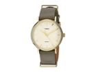 Timex Weekender Fairfield Leather Slip-thru Strap (olive/gold-tone/cream) Watches