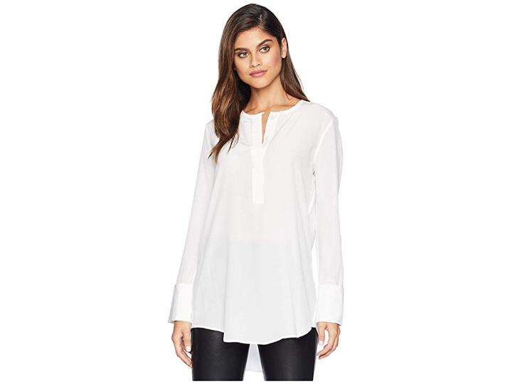 Equipment Windsor Top (bright White) Women's Long Sleeve Button Up