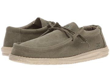 Hey Dude Wally L Canvas (army) Men's Shoes