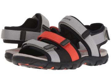 Geox Kids Strada 15 (big Kid) (grey/orange) Boy's Shoes