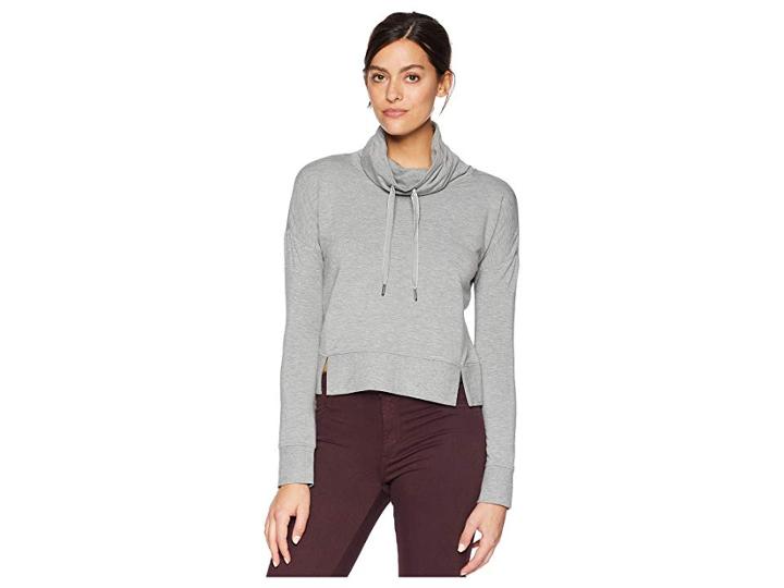Ugg Miya Funnel Neck Top (grey Heather) Women's Clothing
