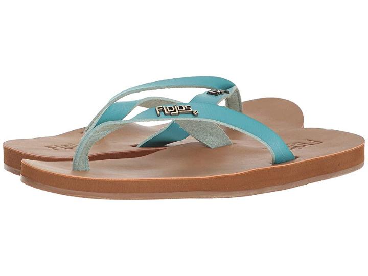 Flojos Luna (aqua) Women's Toe Open Shoes