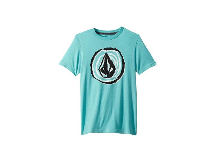 Volcom Kids In Fill Short Sleeve Tee (big Kids) (turquoise) Boy's T Shirt