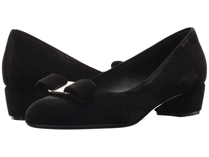 Salvatore Ferragamo Vara V (nero) Women's 1-2 Inch Heel Shoes