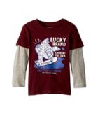 Lucky Brand Kids Long Sleeve Graphic Doubler (little Kids/big Kids) (port Royal) Boy's Clothing