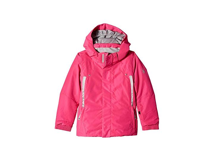Spyder Kids Glam Jacket (toddler/little Kids/big Kids) (taffy Pink/silver) Girl's Coat