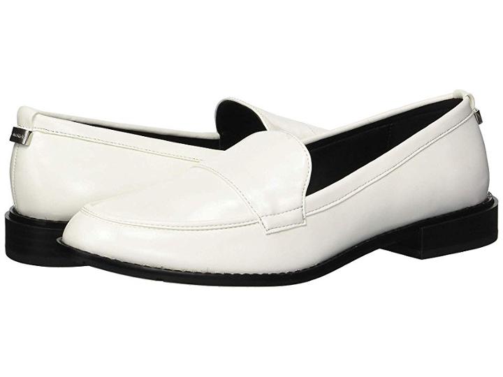 Calvin Klein Amaya (platinum White Varnished Crackled) Women's Shoes