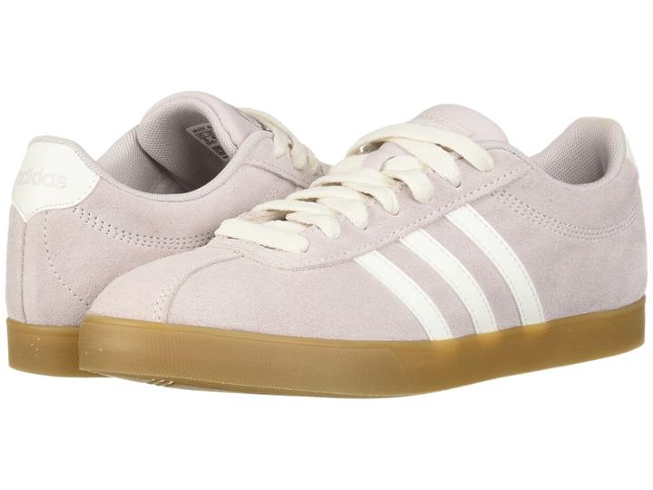 Adidas Courtset (ice Purple/cloud White/ice Purple) Women's Lace Up Casual Shoes