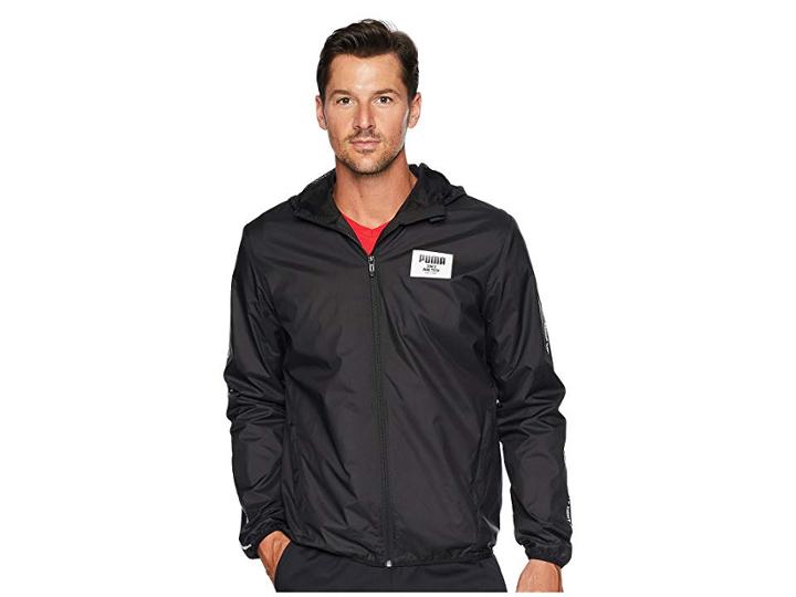 Puma Graphic Windbreaker (black) Men's Coat