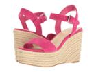 Nine West Doitright (electric Fuchsia Suede) Women's Wedge Shoes