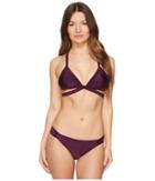 Agua De Coco By Liana Thomaz String Bikini Top (purple) Women's Swimwear