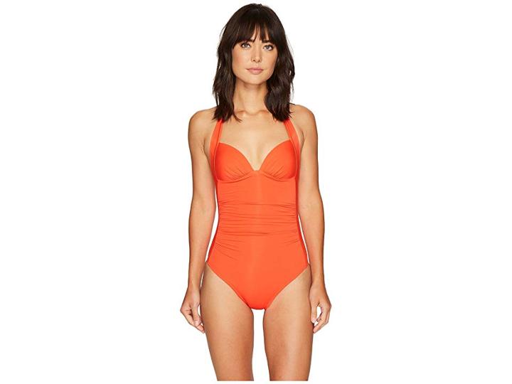 Jets Swimwear Australia Jetset 50's Gathered One-piece Swimsuit (flame) Women's Swimsuits One Piece