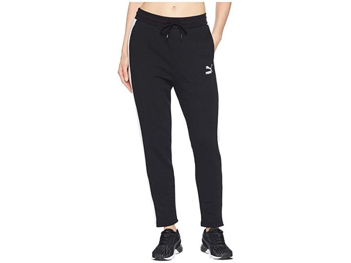 Puma Classics T7 Track Pants (cotton Black) Women's Casual Pants