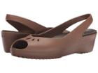 Crocs Mabyn Mini Wedge (bronze) Women's Wedge Shoes
