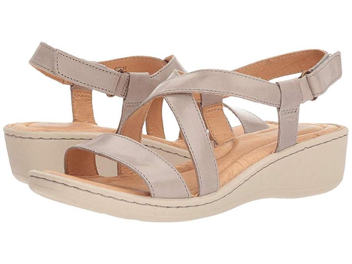 Born Idella (stone Full Grain Leather) Women's Sandals
