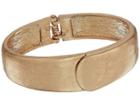 The Sak Small Overlap Hinged Bangle Bracelet (gold) Bracelet