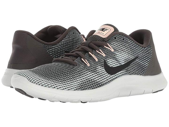Nike Flex Rn 2018 (newsprint/black/dark Stucco/light Silver) Women's Running Shoes