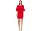 Adam Lippes Silk Crepe Sculpted Mini Dress (red) Women's Dress
