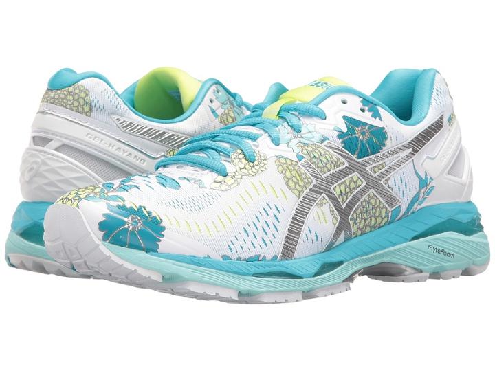 Asics Gel-kayano(r) 23 (white/silver/aquarium) Women's Running Shoes