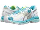 Asics Gel-kayano(r) 23 (white/silver/aquarium) Women's Running Shoes