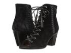Frye Dani Whipstitch Lace (black Soft Oiled Suede/veg Calf Leather) Women's Shoes