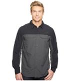 Columbia Silver Ridge Blocked Long Sleeve Shirt (black/shark) Men's Long Sleeve Button Up