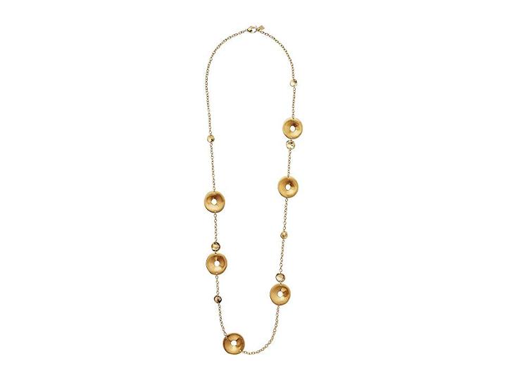 Robert Lee Morris Gold Long Disc Station Necklace (gold) Necklace