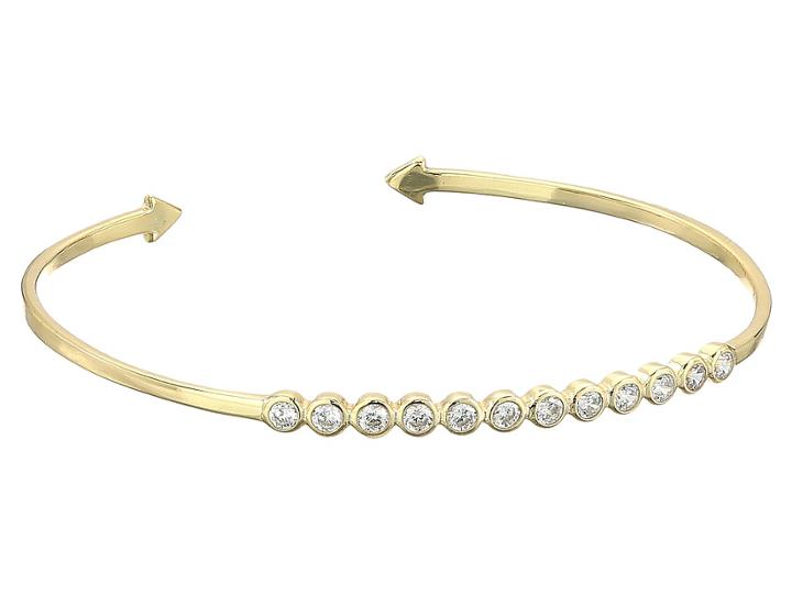 Shashi Bezel Cuff Bracelet (gold/vermeil) Bracelet