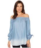 Karen Kane Tie-sleeve Off The Shoulder Top (stripe) Women's Clothing