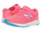 New Balance Kids Kvurgv2p (little Kid) (pink Zing/polaris) Girls Shoes