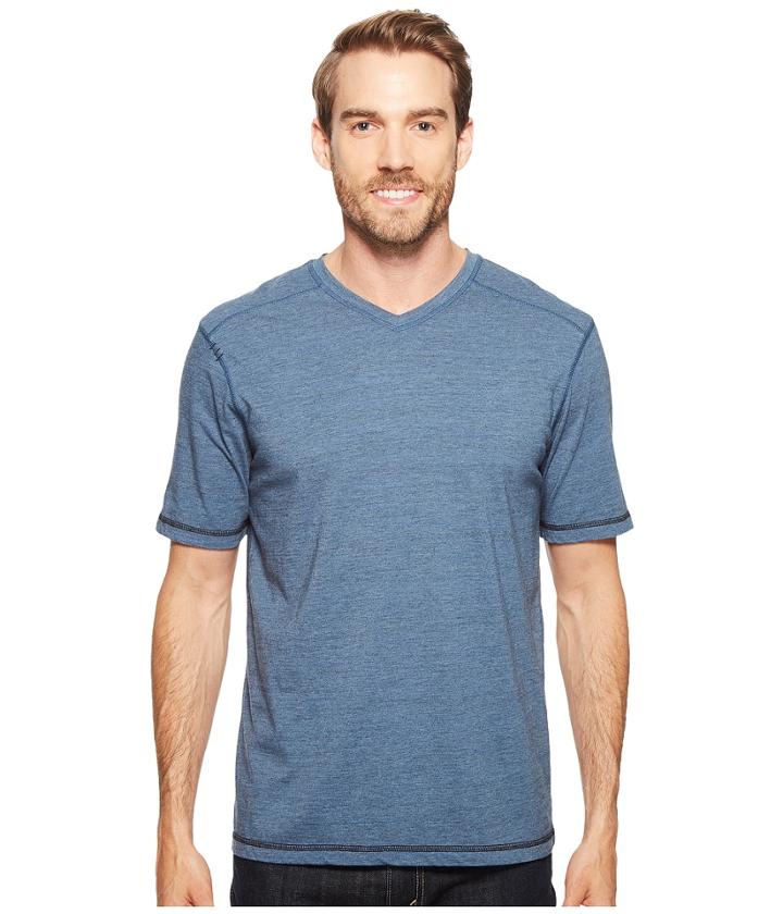 Ecoths Newman V-neck Shirt (bering Sea) Men's T Shirt