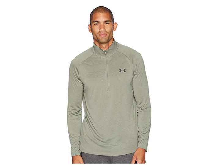 Under Armour Ua Tech 1/2 Zip (moss Green/artillery Green) Men's Clothing