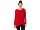 Karen Kane Long Sleeve Crossover Sweater (red) Women's Sweater