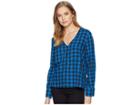 Volcom Check Out Time Top (true Blue) Women's Clothing