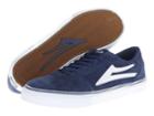 Lakai Manchester Select (navy/white Suede) Men's Skate Shoes