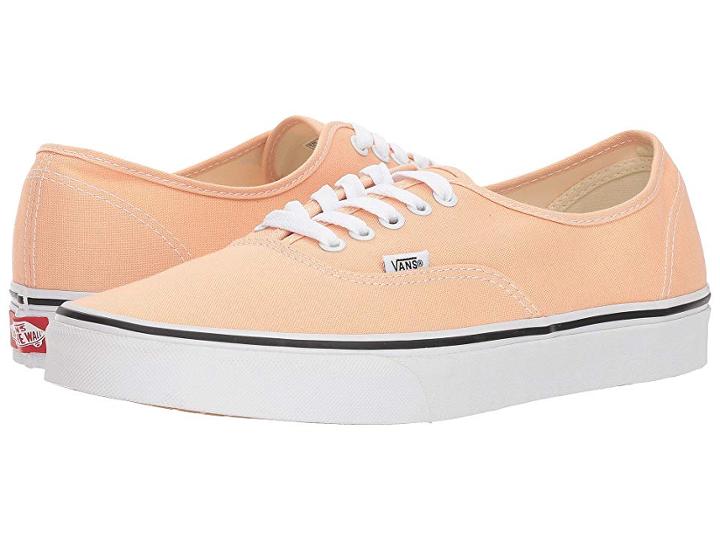 Vans Authentictm (bleached Apricot/true White) Skate Shoes