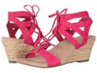 Vionic Tansy (pink Suede) Women's Wedge Shoes
