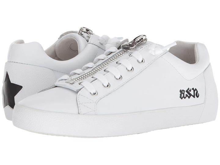 Ash Nirvana (white/black Nappa Calf/nappa) Women's Shoes