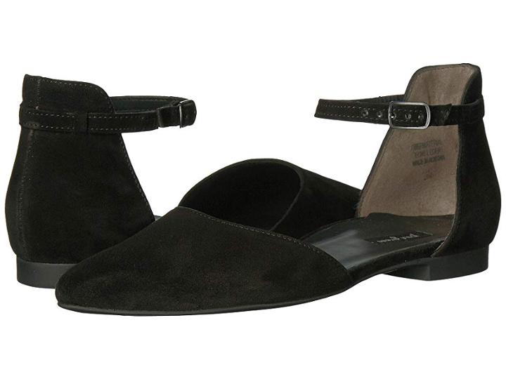 Paul Green Henly (black Suede) Women's Flat Shoes