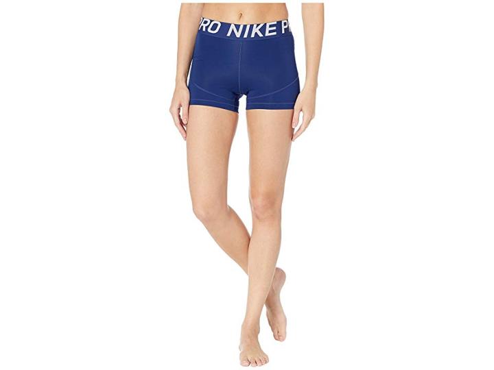 Nike Pro Shorts 3 (blue Void/black) Women's Shorts