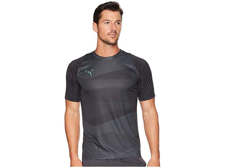 Puma Ftblnxt Graphic Core Shirt (black/iron Gate) Men's T Shirt