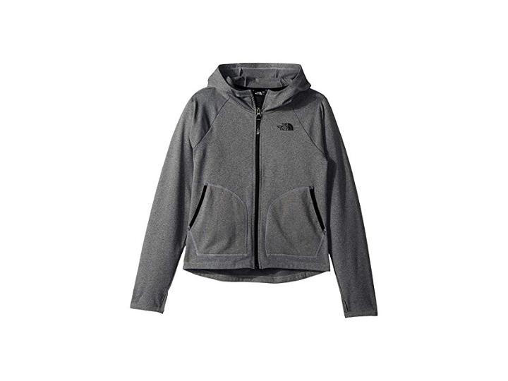 The North Face Kids Pamilia Full Zip Hoodie (little Kids/big Kids) (tnf Medium Grey Heather) Girl's Sweatshirt