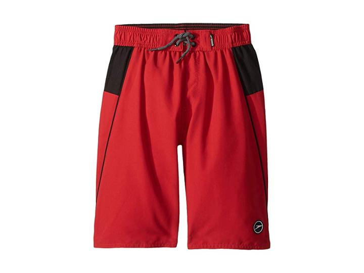 Speedo Kids Sport Volley (little Kids/big Kids) (atomic Red) Boy's Swimwear