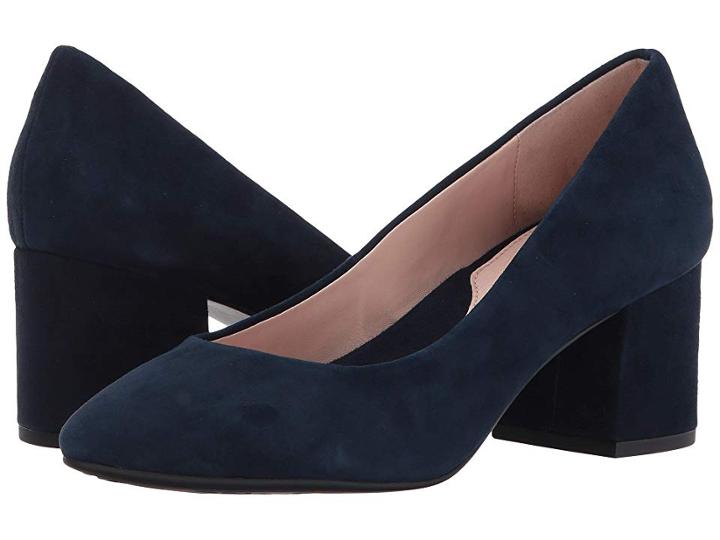Taryn Rose Rochelle (navy Silky Suede) High Heels