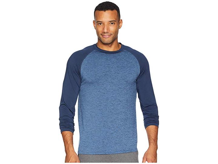 Jockey Cool-sleep Sueded Jersey Top (open Blue) Men's Pajama