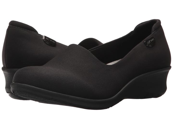 Anne Klein Sasha Flat (black Fabric) Women's Shoes